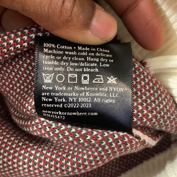 NYON NEW Crewneck Sweater Large New York Big Apple Cotton Plazacore Casual Theme - Picture 7 of 14